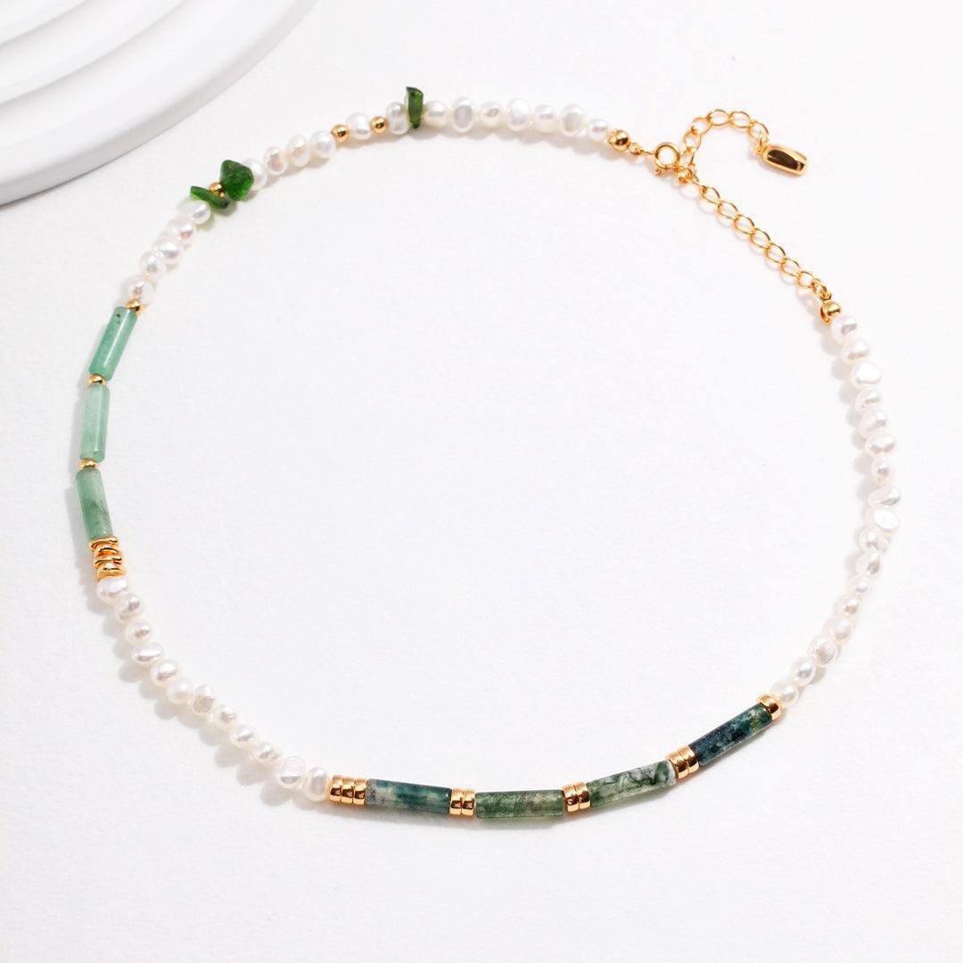 Pearl Natural Stone Necklace | LAYUMI